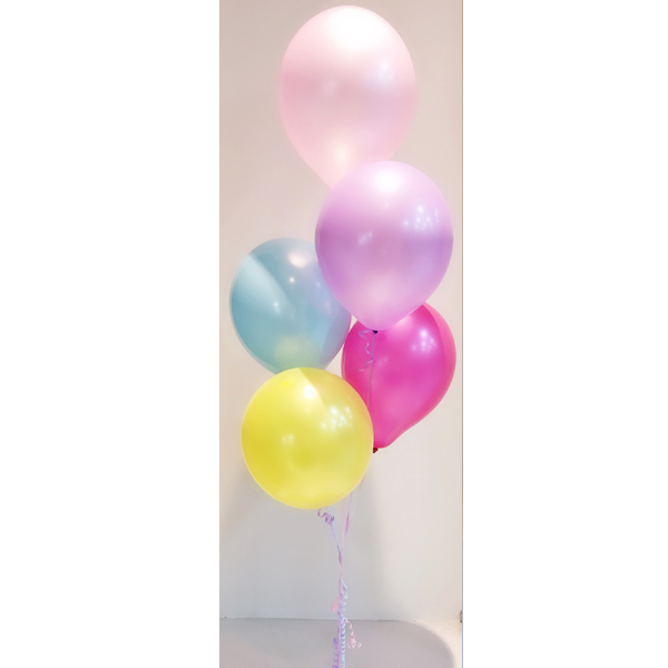 Pearl Gloss Helium Balloon Bouquet